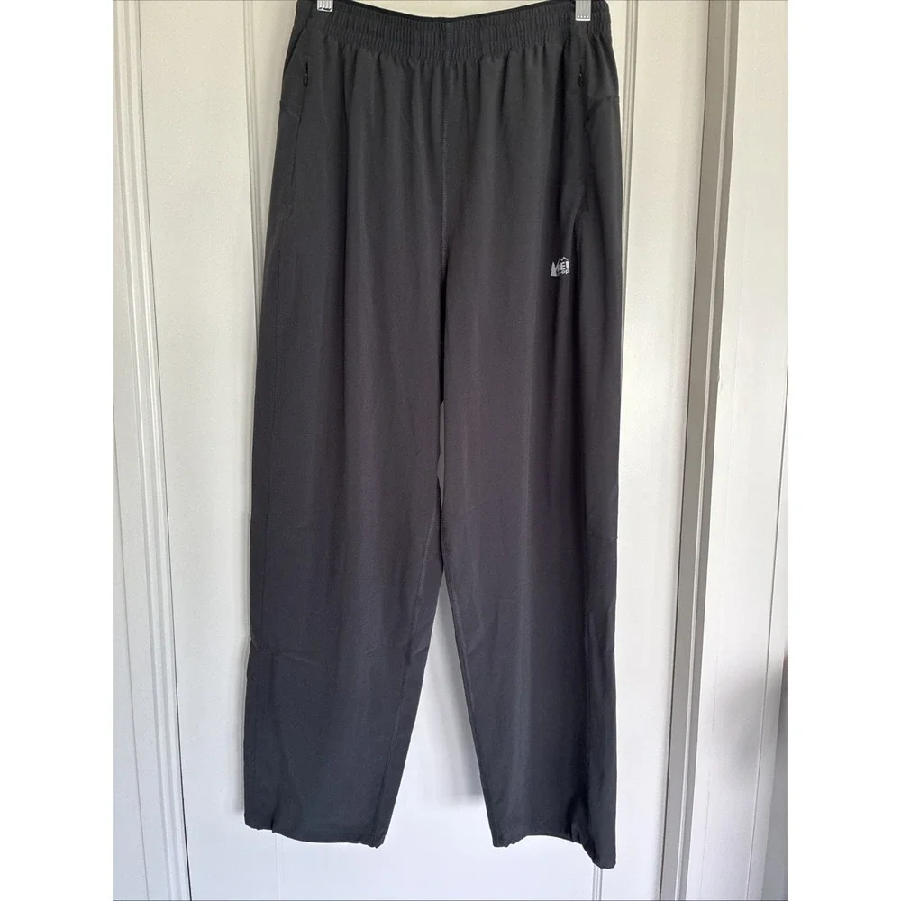 REI Co-op Active Pants Mens Medium Black Jogger Hiking Running Lightweight